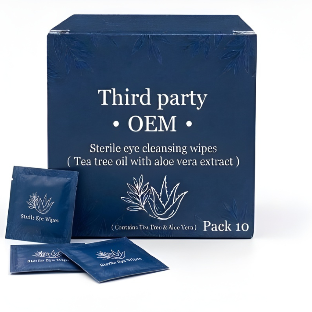 Sterile Eye Wipes-Tea Tree Aloevera <br>( 10 Pcs Pack)