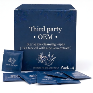Sterile Eye Wipes-Tea Tree Aloevera<br>( 14 Pcs Pack)