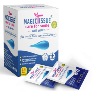 Sterile Eye Wipes-Tea Tree Aloevera<br>( 14 Pcs Pack)